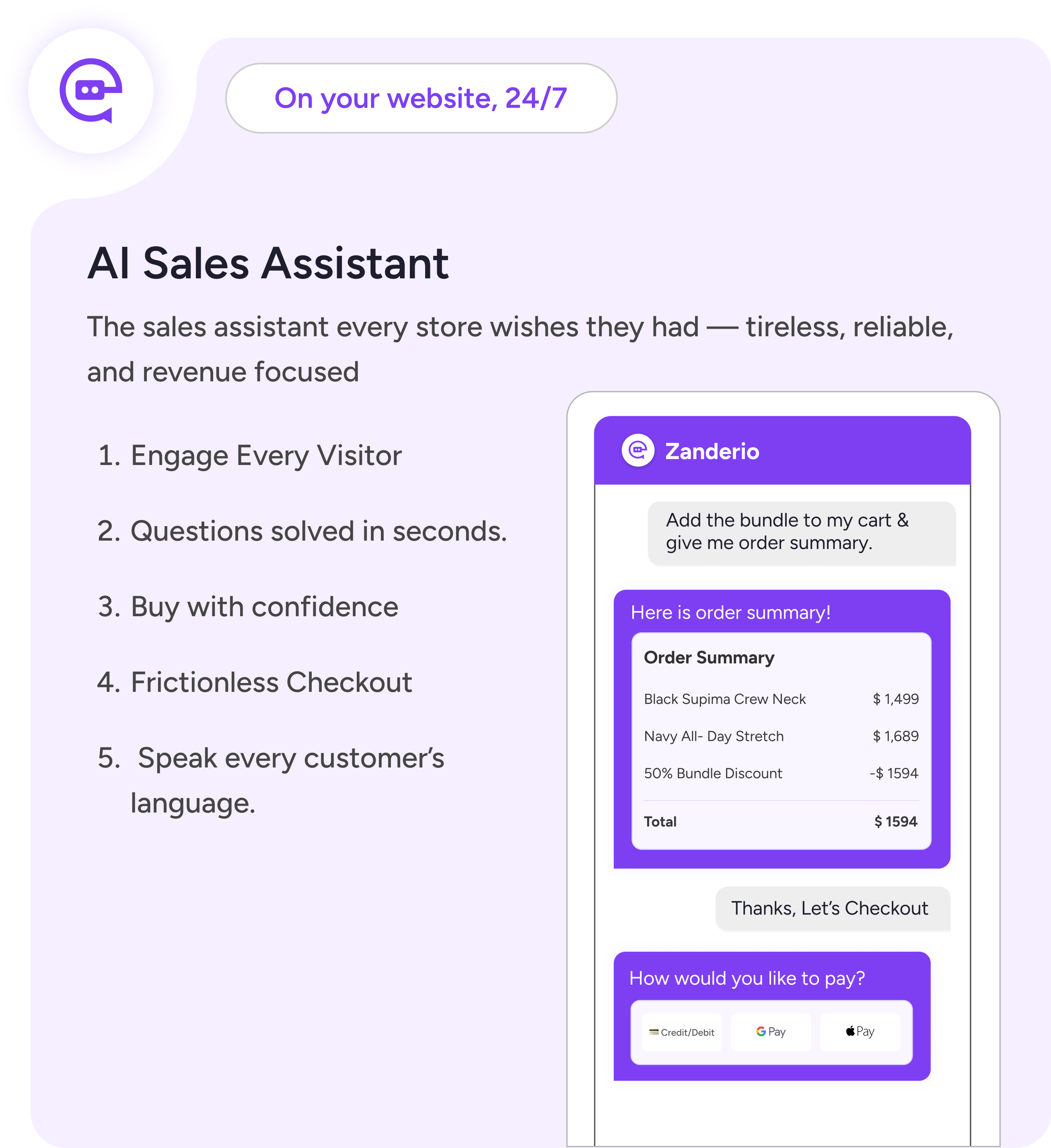 AI Sales Assistant demo illustration